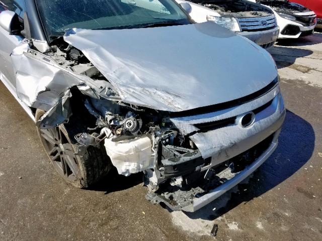 JTKJF5C77D3057964 - 2013 TOYOTA SCION TC ვერცხლისფერი ფოტო 9