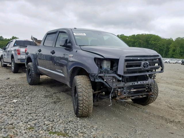 5TFDY5F16CX237465 - 2012 TOYOTA TUNDRA CRE GRAY photo 1