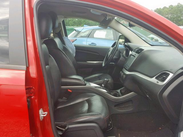 3C4PDCEGXFT553471 - 2015 DODGE JOURNEY R/ RED photo 5