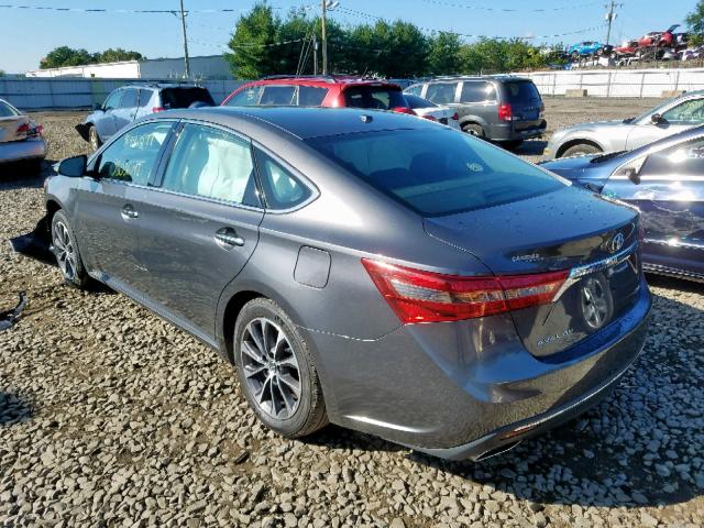 4T1BK1EB1JU283582 - 2018 TOYOTA AVALON XLE GRAY photo 3