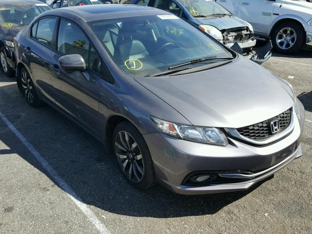 2HGFB2F9XFH532657 - 2015 HONDA CIVIC EXL GRAY photo 1