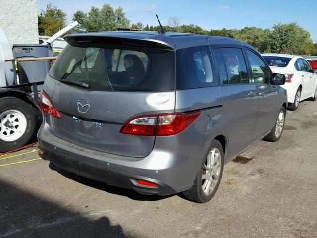 JM1CW2CL3D0150607 - 2013 MAZDA 5 GRAY photo 4