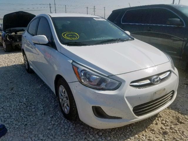 KMHCT4AE3GU039248 - 2016 HYUNDAI ACCENT SE WHITE photo 1