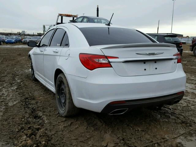 1C3CCBHG8DN760661 - 2013 CHRYSLER 200 S WHITE photo 3