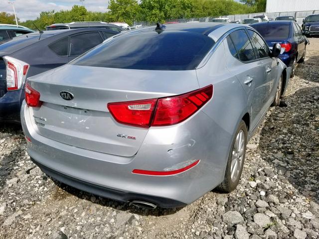 5XXGN4A77FG439609 - 2015 KIA OPTIMA EX SILVER photo 4