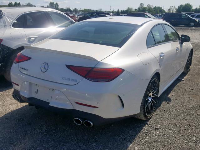 WDD2J6BB6KA027116 - 2019 MERCEDES-BENZ CLS AMG 53 WHITE photo 4