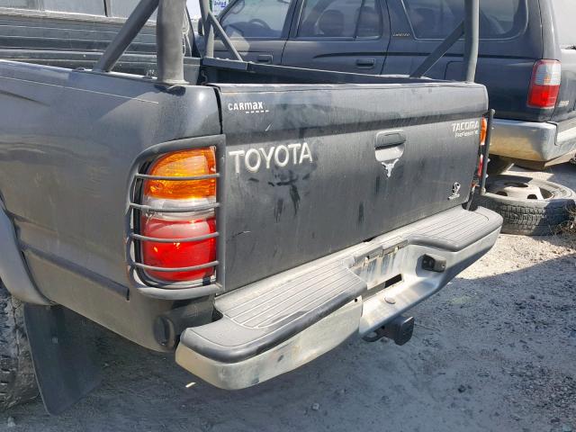 5TEGN92N41Z773259 - 2001 TOYOTA TACOMA DOU BLACK photo 9