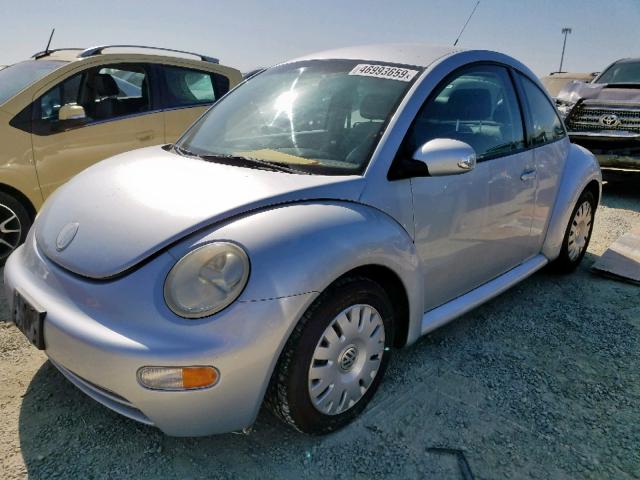 3VWBK31C15M400759 - 2005 VOLKSWAGEN NEW BEETLE ვერცხლისფერი ფოტო 2