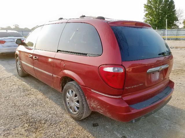 2A8GP64LX6R906973 - 2006 CHRYSLER TOWN & COU RED photo 3