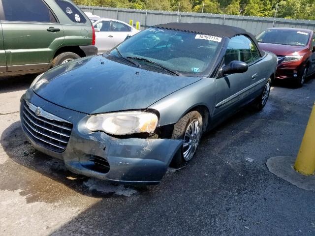 1C3EL45X06N182132 - 2006 CHRYSLER SEBRING BLUE photo 2