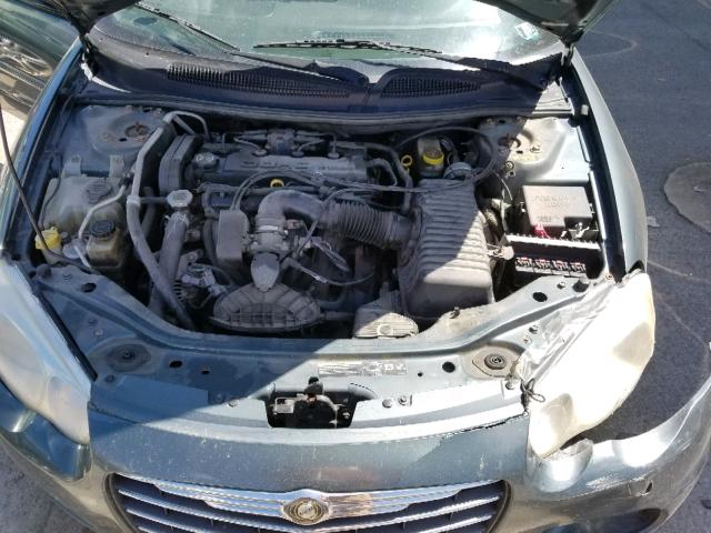 1C3EL45X06N182132 - 2006 CHRYSLER SEBRING BLUE photo 7