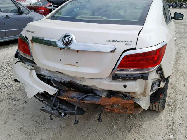 1G4GC5EG9AF151907 - 2010 BUICK LACROSSE C WHITE photo 9