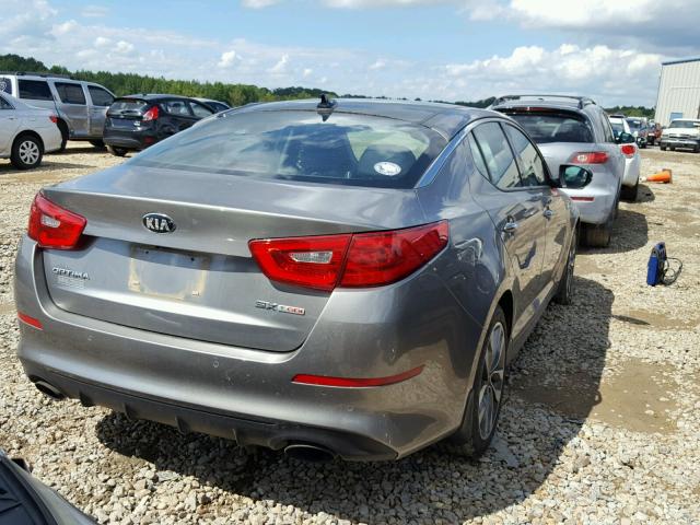 5XXGR4A63FG372633 - 2015 KIA OPTIMA SX BROWN photo 4