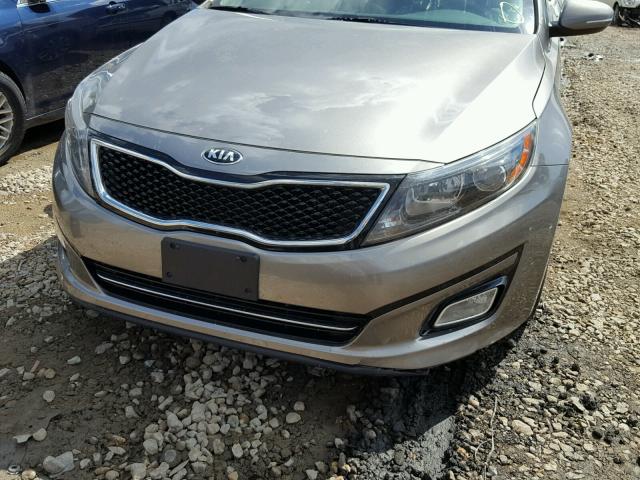 5XXGR4A63FG372633 - 2015 KIA OPTIMA SX BROWN photo 9