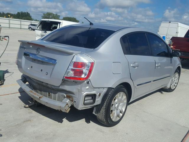 3N1AB6AP1BL687172 - 2011 NISSAN SENTRA 2.0 SILVER photo 4