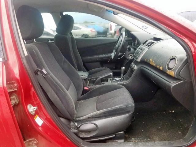 1YVHZ8BH1A5M15823 - 2010 MAZDA 6 I RED photo 5
