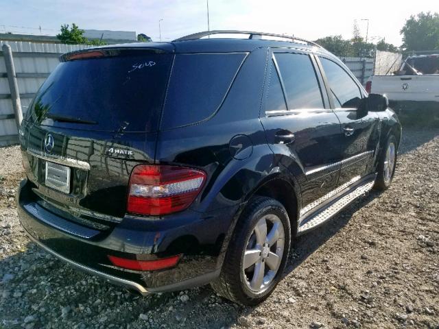 4JGBB86E89A484202 - 2009 MERCEDES-BENZ ML 350 BLACK photo 4