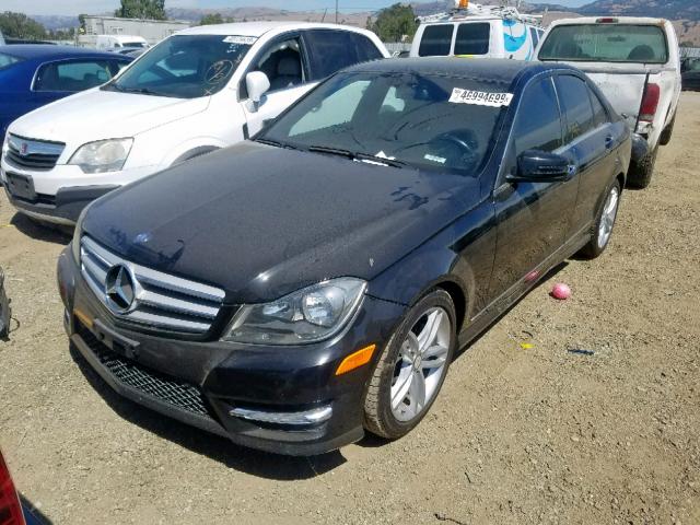 WDDGF4HB6DA797967 - 2013 MERCEDES-BENZ C 250 BLACK photo 2