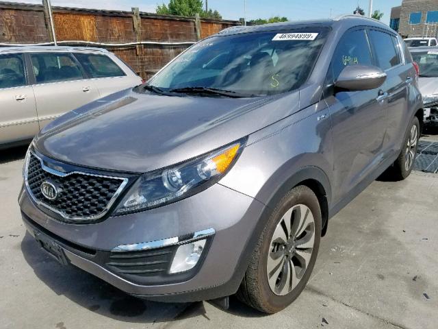 KNDPCCA62C7296032 - 2012 KIA SPORTAGE S GRAY photo 2