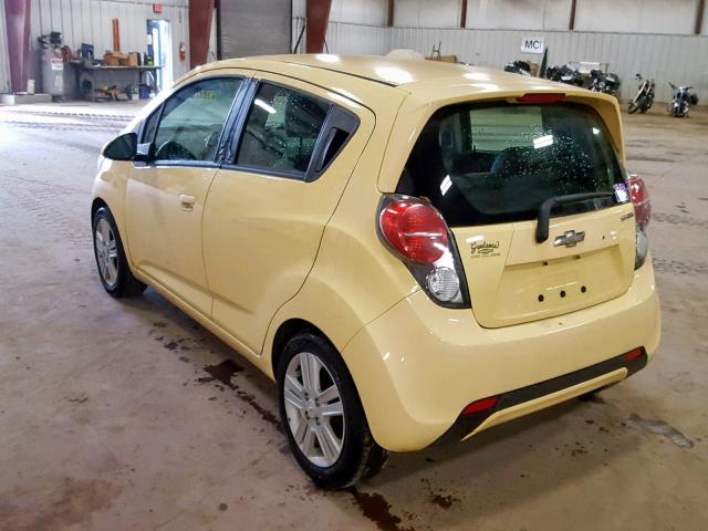 KL8CA6S96DC532052 - 2013 CHEVROLET SPARK LS YELLOW photo 3