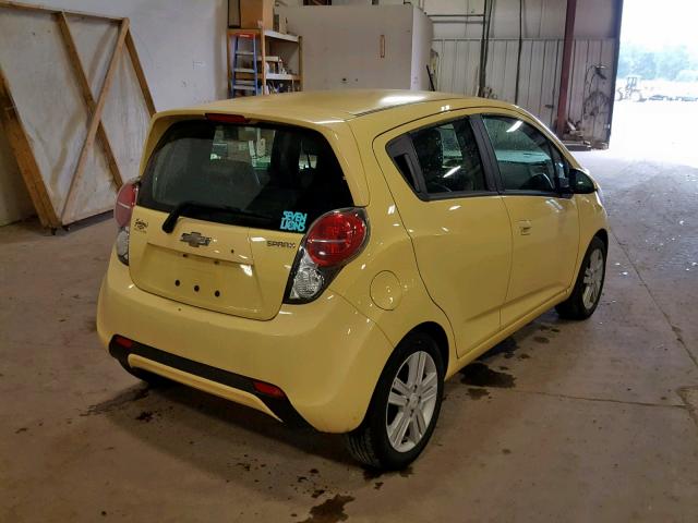 KL8CA6S96DC532052 - 2013 CHEVROLET SPARK LS YELLOW photo 4