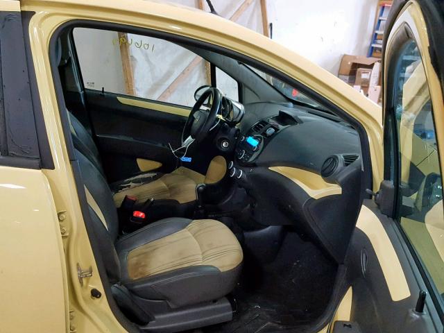 KL8CA6S96DC532052 - 2013 CHEVROLET SPARK LS YELLOW photo 5