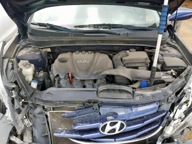 5NPEB4AC1CH309550 - 2012 HYUNDAI SONATA GLS BLUE photo 7