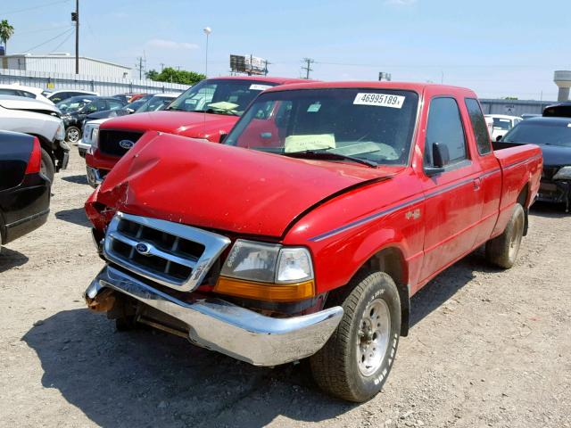 1FTYR14U1WPA79528 - 1998 FORD RANGER SUP RED photo 2