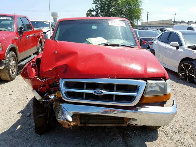 1FTYR14U1WPA79528 - 1998 FORD RANGER SUP RED photo 7