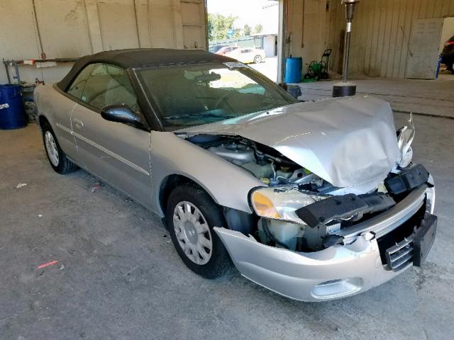 1C3EL45X64N113569 - 2004 CHRYSLER SEBRING LX SILVER photo 1