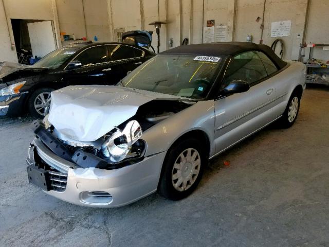 1C3EL45X64N113569 - 2004 CHRYSLER SEBRING LX SILVER photo 2