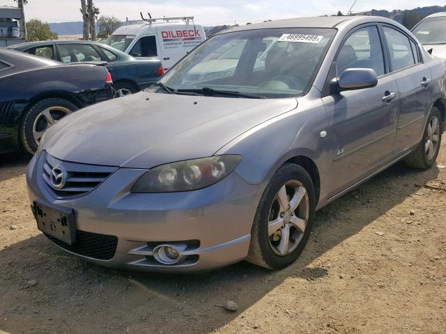 JM1BK323241170629 - 2004 MAZDA 3 S GRAY photo 2