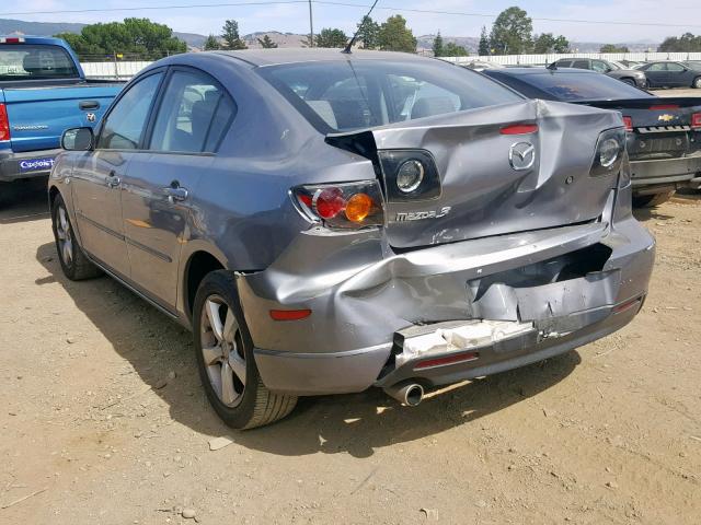 JM1BK323241170629 - 2004 MAZDA 3 S GRAY photo 3