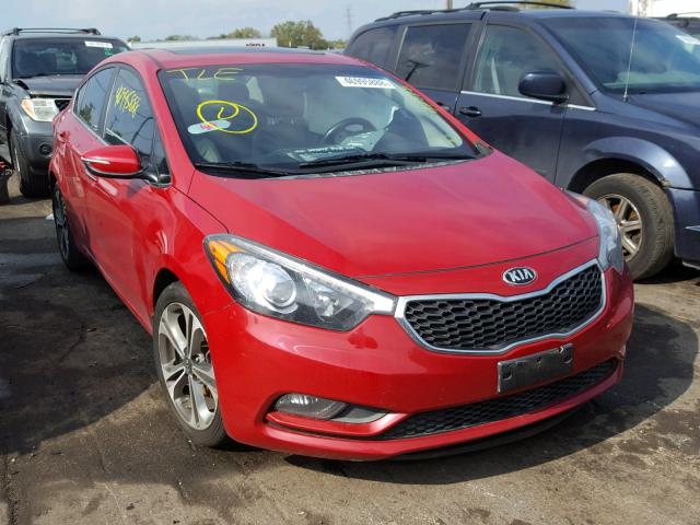 KNAFZ4A89F5322348 - 2015 KIA FORTE EX RED photo 1