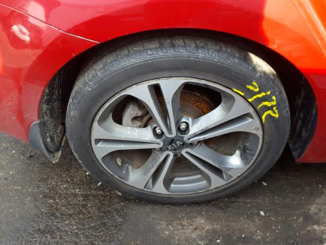 KNAFZ4A89F5322348 - 2015 KIA FORTE EX RED photo 9