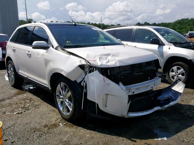 2FMDK3JC9CBA01703 - 2012 FORD EDGE SEL WHITE photo 1