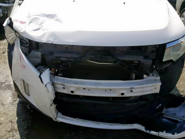 2FMDK3JC9CBA01703 - 2012 FORD EDGE SEL WHITE photo 7