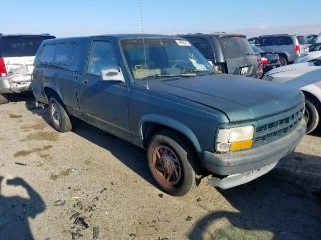 1B7FL26X1PS181240 - 1993 DODGE DAKOTA GREEN photo 1