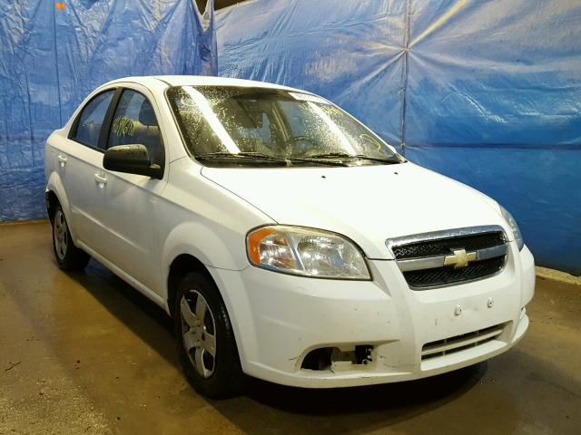 KL1TD5DE0BB148989 - 2011 CHEVROLET AVEO LS WHITE photo 1