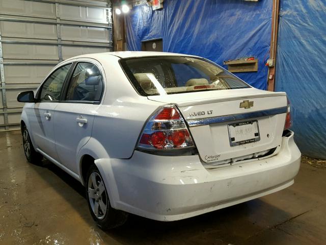 KL1TD5DE0BB148989 - 2011 CHEVROLET AVEO LS WHITE photo 3