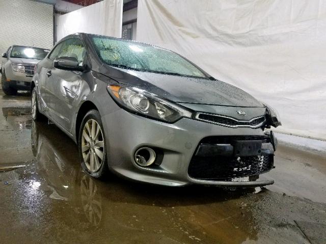 KNAFX6A82E5239022 - 2014 KIA FORTE EX GRAY photo 1