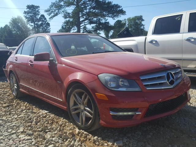 WDDGF4HB3CR230678 - 2012 MERCEDES-BENZ C 250 RED photo 1