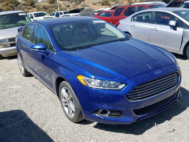 3FA6P0SU7GR229409 - 2016 FORD FUSION TIT BLUE photo 1