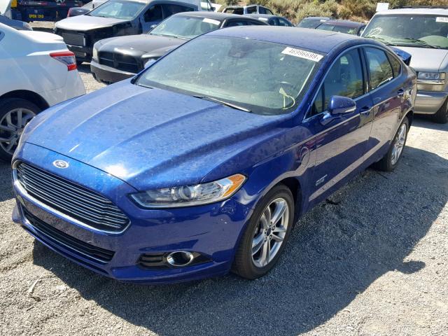 3FA6P0SU7GR229409 - 2016 FORD FUSION TIT BLUE photo 2