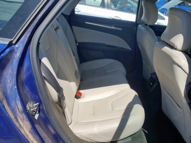 3FA6P0SU7GR229409 - 2016 FORD FUSION TIT BLUE photo 6