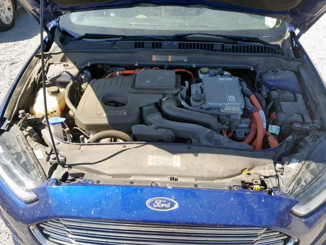 3FA6P0SU7GR229409 - 2016 FORD FUSION TIT BLUE photo 7