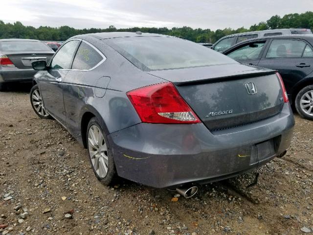 1HGCS2B83BA006511 - 2011 HONDA ACCORD EXL GRAY photo 3