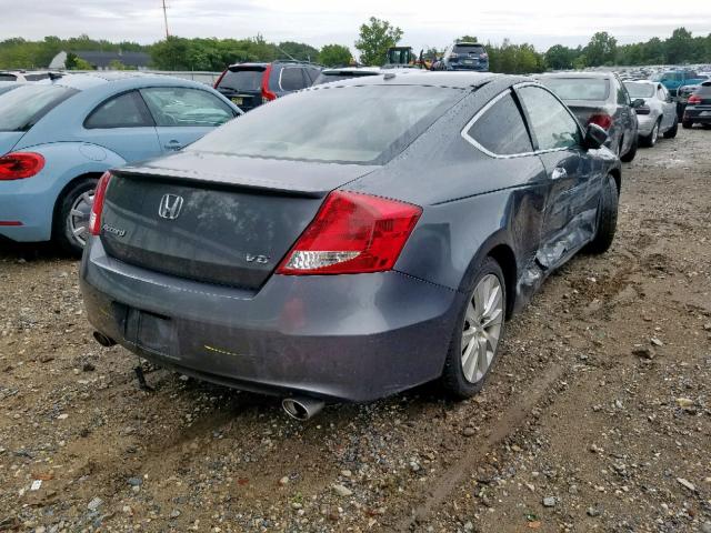 1HGCS2B83BA006511 - 2011 HONDA ACCORD EXL GRAY photo 4