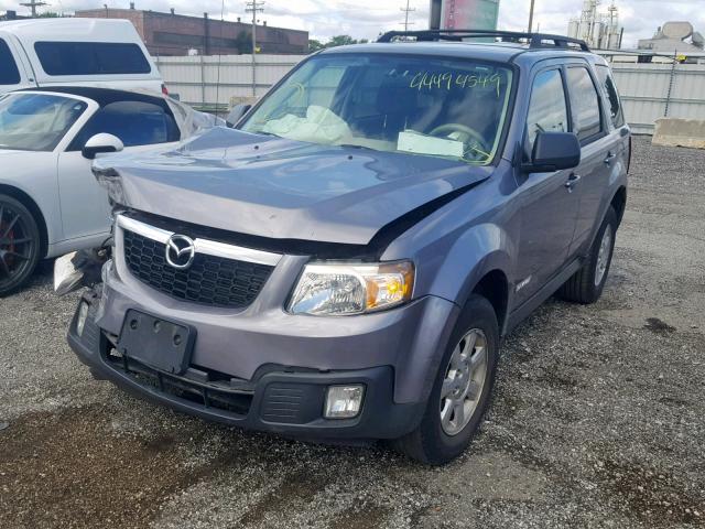 4F2CZ92Z68KM24169 - 2008 MAZDA TRIBUTE I GRAY photo 2