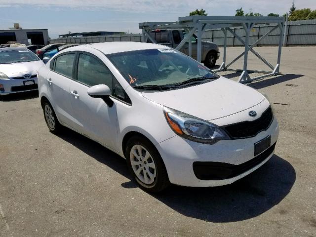 KNADM4A37D6178039 - 2013 KIA RIO LX WHITE photo 1